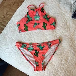 Boohoo Cactus Bikini Size 4